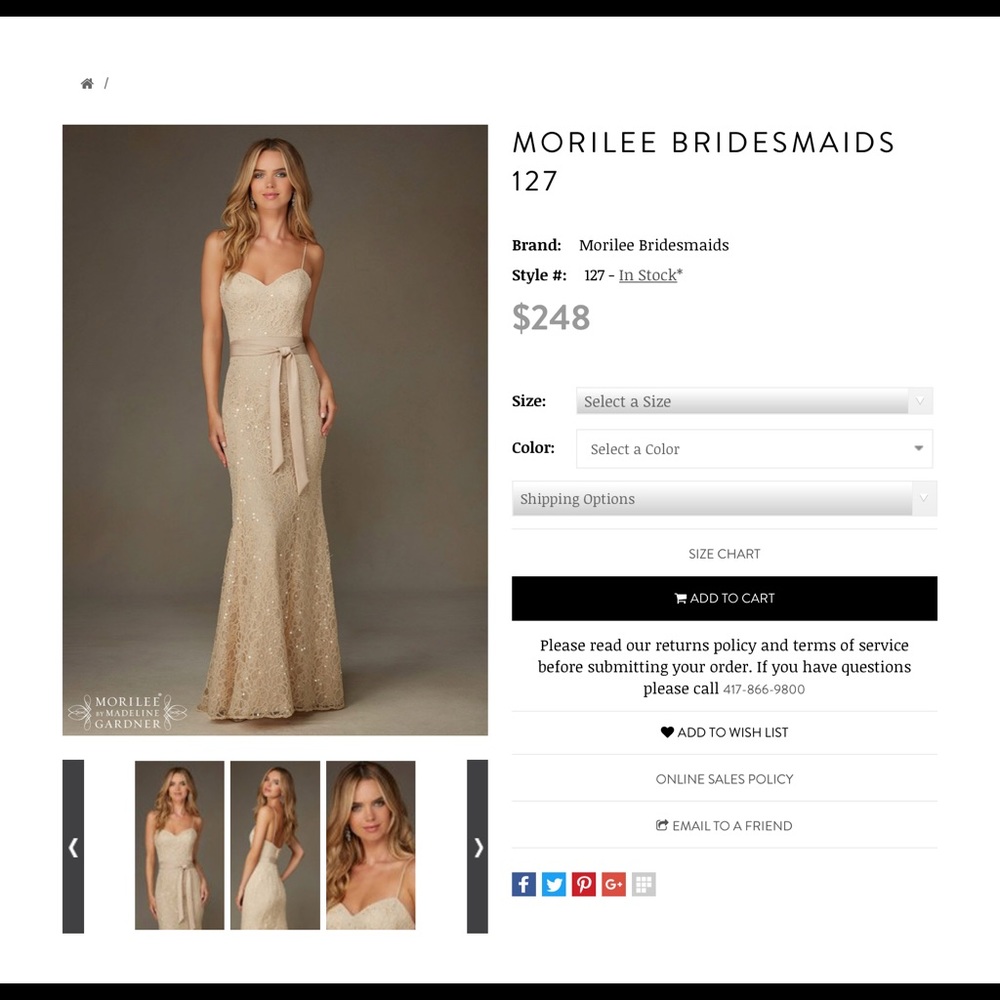 Cream lace formal dress